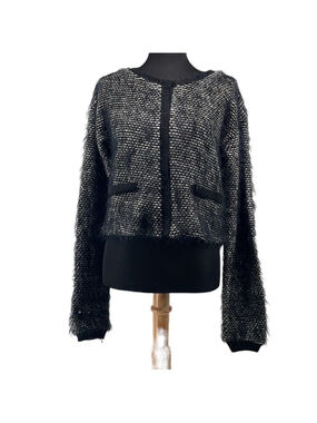Silvian Heach button front cardigan wool blend snap closures sz m career event